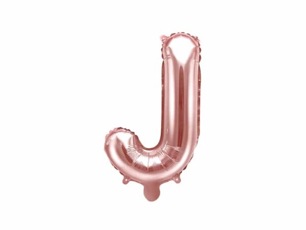ballon lettre J rose gold