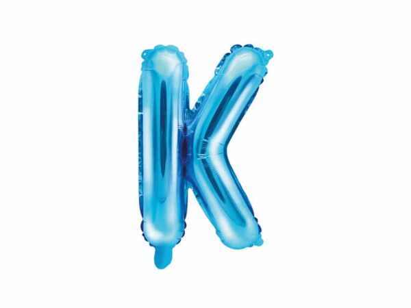 ballon lettre K bleu