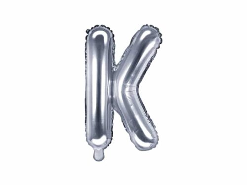 ballon lettre K argent