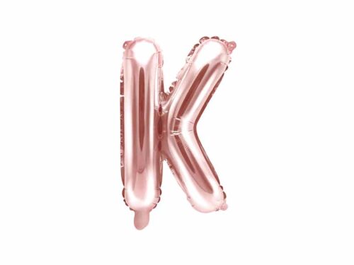 ballon lettre K rose gold