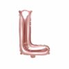 ballon lettre L rose gold