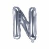 ballon lettre N argent