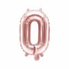 ballon lettre O rose gold