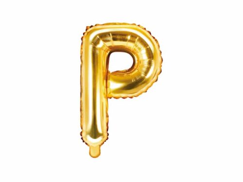 ballon lettre P or