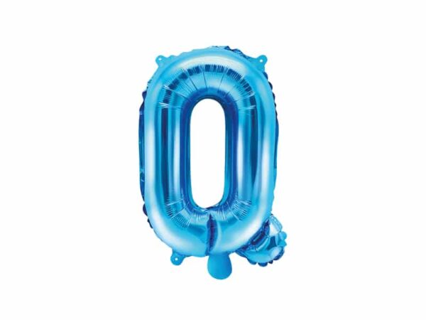 ballon lettre Q bleu