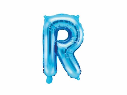 ballon lettre R bleu