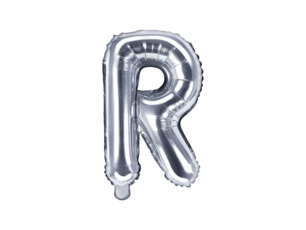 ballon lettre R argent