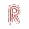 ballon lettre R rose gold