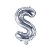ballon lettre S argent