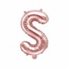 ballon lettre S rose gold