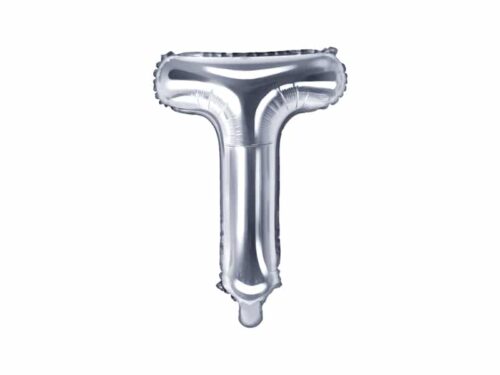 ballon lettre T argent