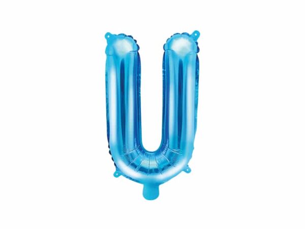 ballon lettre U bleu