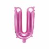 ballon lettre U rose