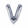 ballon lettre V argent