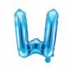 ballon lettre W bleu