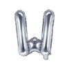 ballon lettre W argent