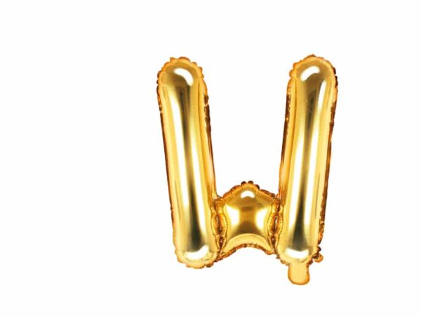 ballon lettre W or