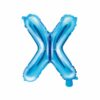 ballon lettre X bleu