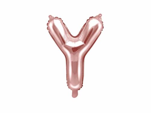 ballon lettre Y rose gold