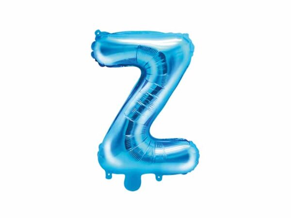 ballon lettre Z bleu