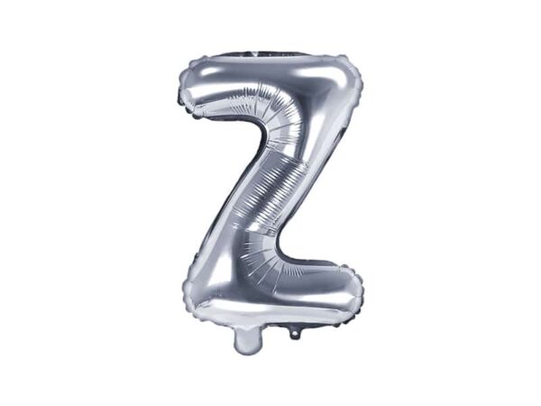 ballon lettre Z argent