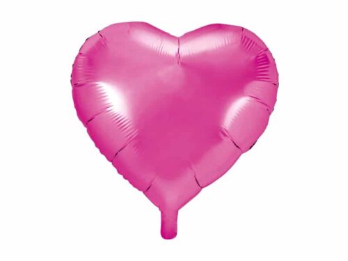 ballon coeur fuchsia