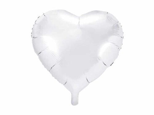 ballon coeur blanc