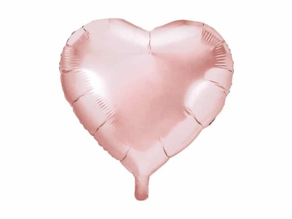 ballon coeur rose gold