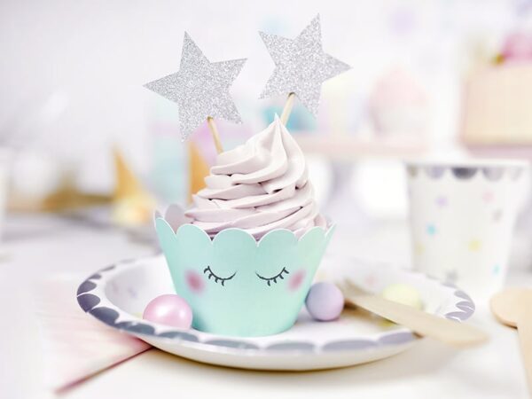 Contours pour cupcakes "cils" - Lot de 6