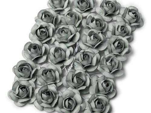 Rose grises : Fleurs rose grise décoration dragées