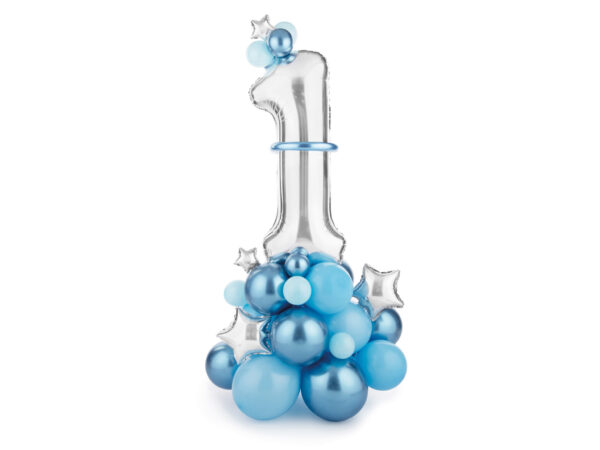 Bouquet ballon chiffre deco anniversaire 1 an garcon