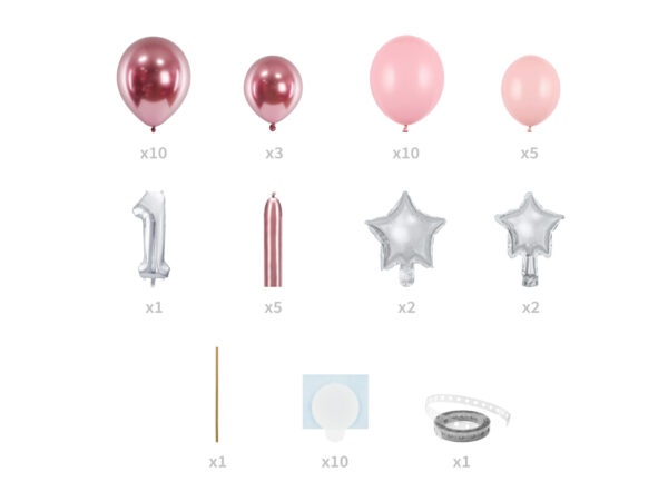 Bouquet ballon chiffre 1 en kit
