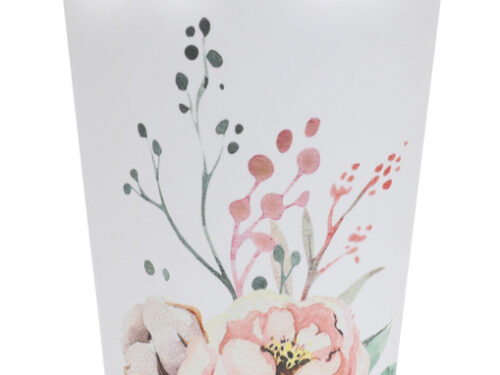 Gobelet fleuri liseré Or