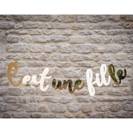 guirlande baby shower fille