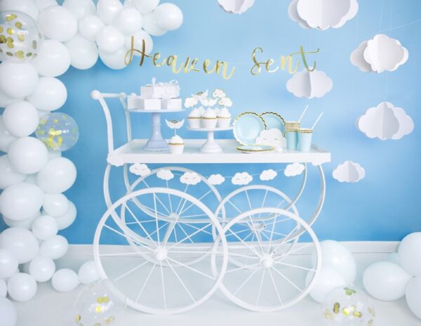 Guirlande nuage bapteme babyshower