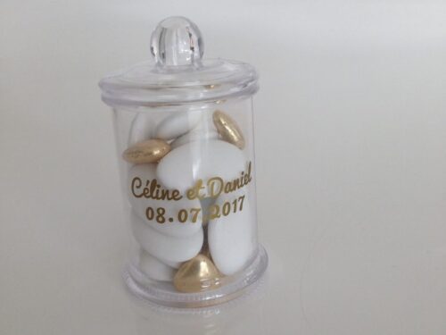 bocal a dragées bonbonniere