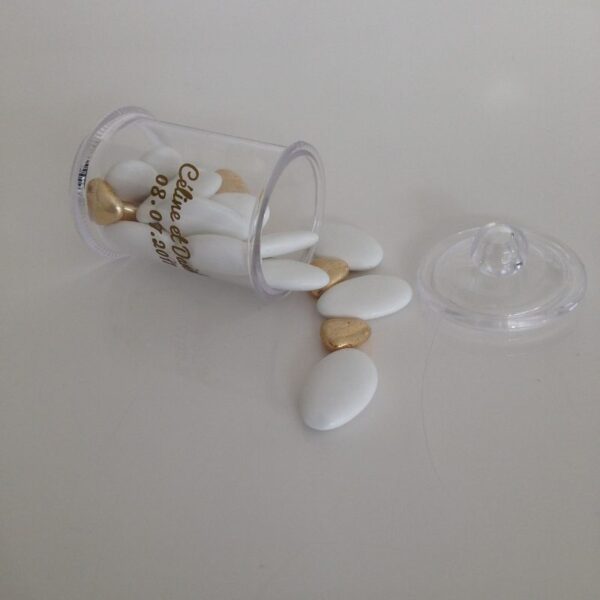 Bocal à dragées avec couvercle - Plexi