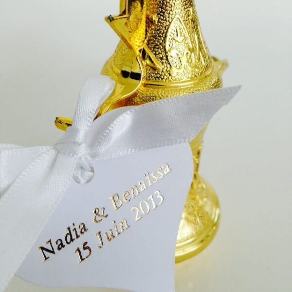 dragées théière or