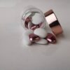 Pot dragees verre bouchon rose gold