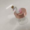 Pot dragees verre bouchon rose gold
