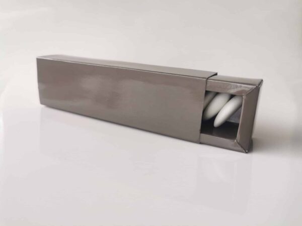 Boite a dragees marron taupe