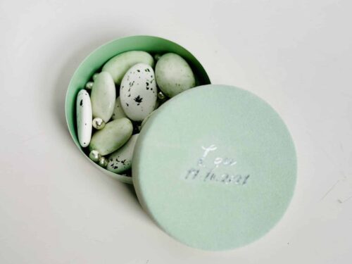 Boîte velours vert eucalyptus Boîte velours vert eucalyptus