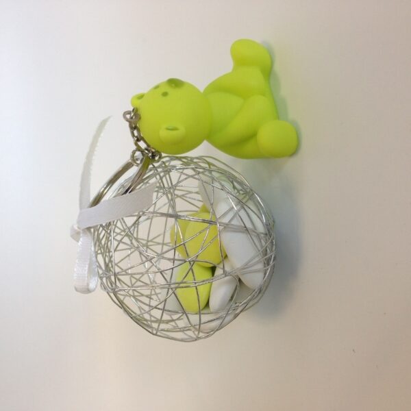 Porte clés Ourson - Vert