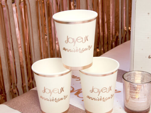 Gobelet anniversaire Rose Gold