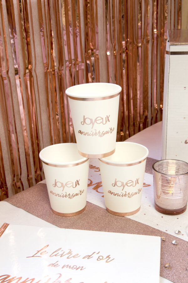 Gobelet anniversaire Rose Gold