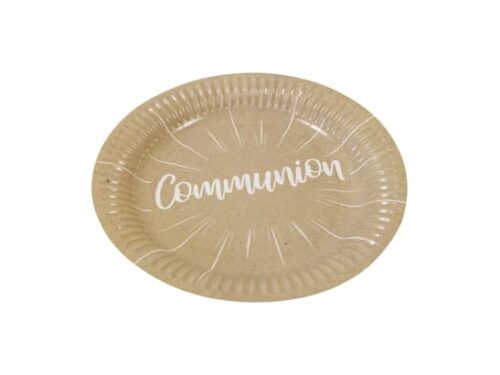 Assiette Communion - Kraft - Lot de 6
