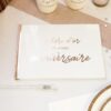 Livre d'or anniversaire Rose gold