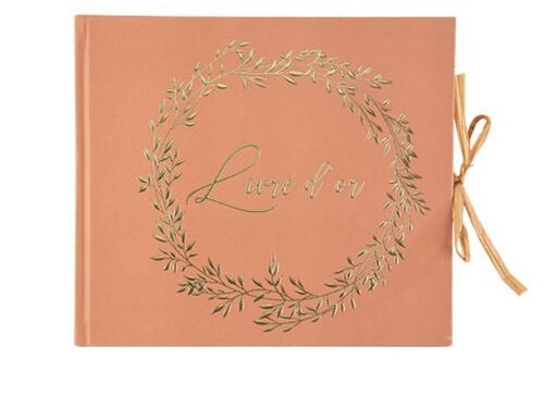 Livre d'or terracotta