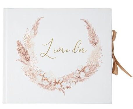 Livre d'or theme boheme champetre