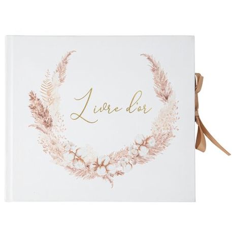 Livre d'or theme boheme champetre